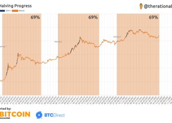 比特幣減半的69%定律：市場已觸底，將啟動新一波漲幅