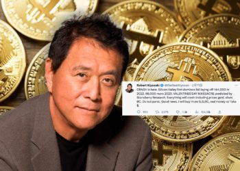 富爸爸預言「情人節市場崩盤」: 將用「假美元」買入更多比特幣、黃金