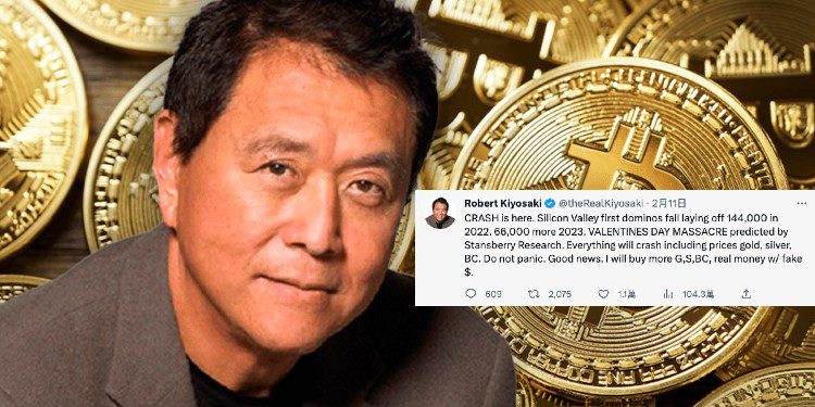 富爸爸預言「情人節市場崩盤」: 將用「假美元」買入更多比特幣、黃金
