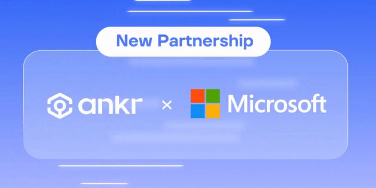 Ankr 宣布與微軟合作開發區塊鏈節點，代幣 $ANKR 暴漲 36.8%