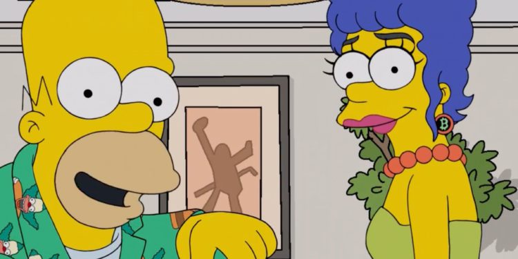 《辛普森家庭》神預言再一發！美枝戴上BTC耳環，比特幣衝破2.8萬鎂