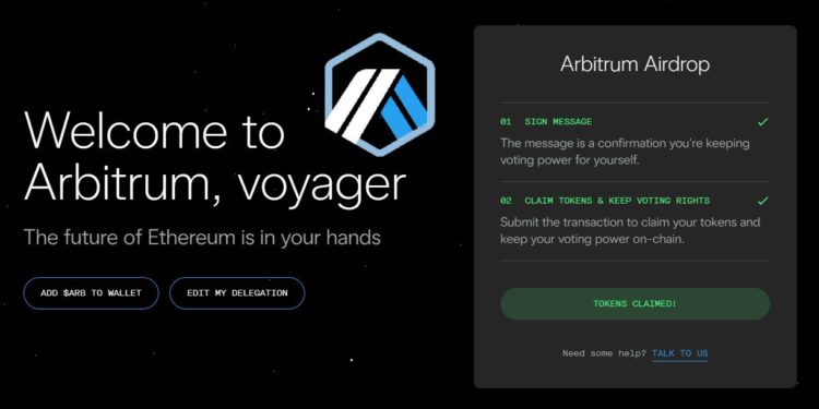 Fr6wh7RWIAID5fC | 動區動趨-最具影響力的區塊鏈新聞媒體 $ARB暴漲》70%代幣已空投,Arbitrum市值反超Optimism兩倍!