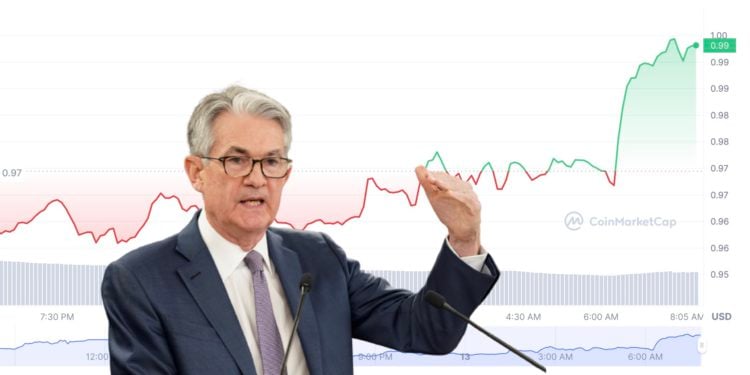 快訊》USDC、DAI 拉升回0.99鎂！聯準會拯救矽谷銀行：週一全面「恢復提款」