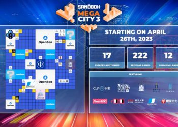 The Sandbox今晚啟動Mega City 3土地銷售！買家有望成新光人壽、大宇資訊…鄰居