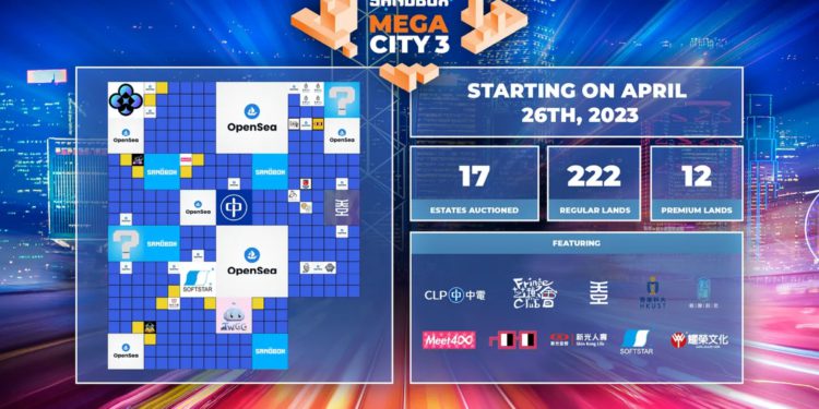 The Sandbox今晚啟動Mega City 3土地銷售！買家有望成新光人壽、大宇資訊…鄰居