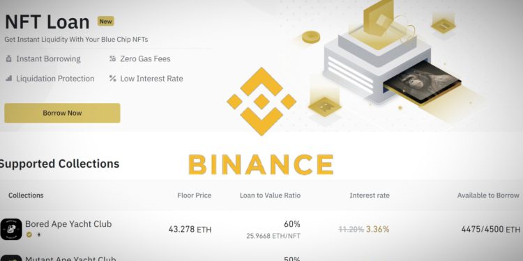 幣安推出NFT抵押借款功能，支持藍籌BAYC、MAYC、Azuki、Doodles