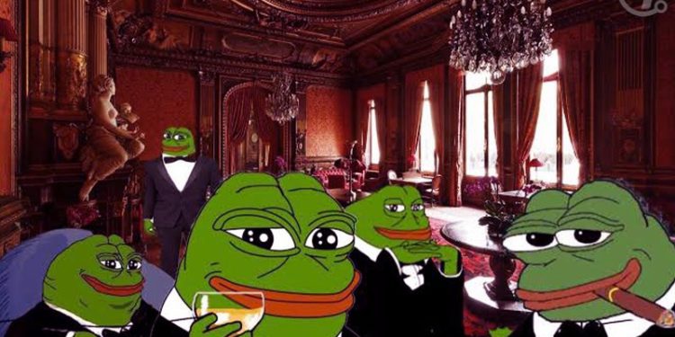 Pepe_the_Frog__Meme_Coins_Rocket | 動區動趨-最具影響力的區塊鏈新聞媒體 迷因幣魔幻時刻》買15萬鎂 Meme 竟花12萬Gas、PEPE 巨鯨狂賺近1億美元