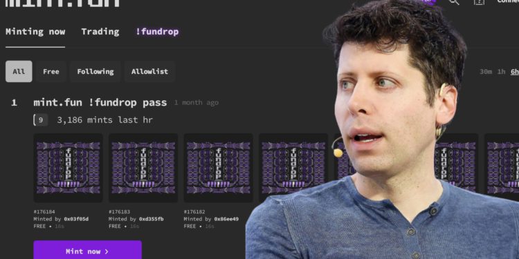 倒數6小時》OpenAI創辦人領投的mint.fun通行證NFT「免費鑄造」