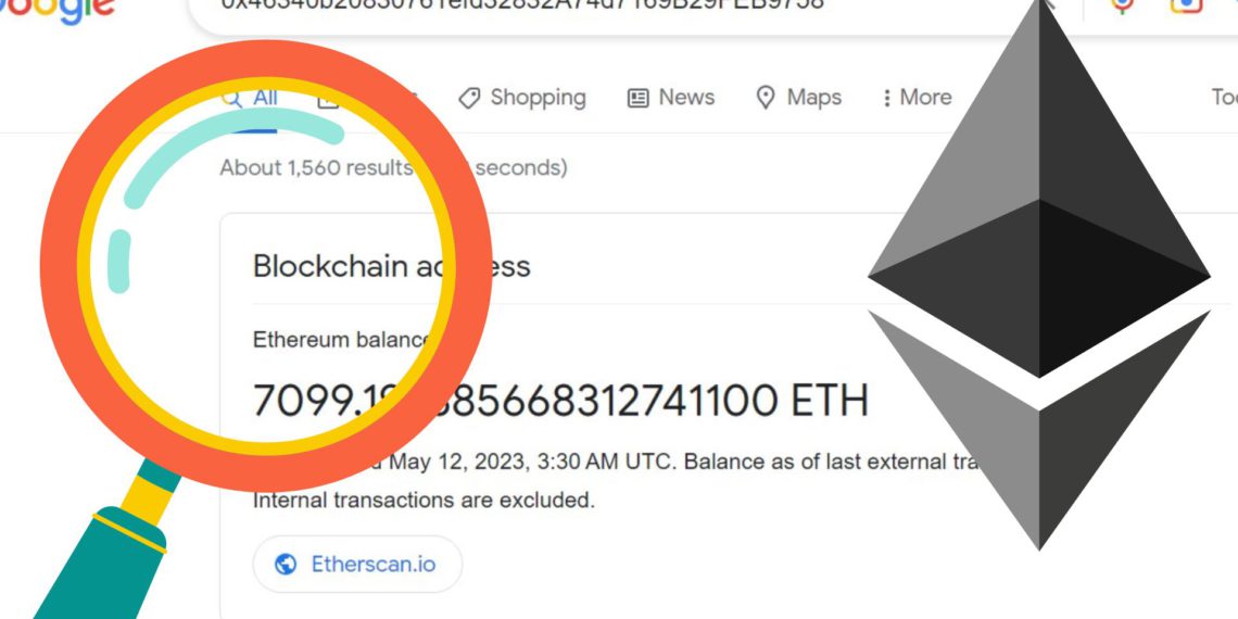 Google搜尋引擎新功能！輸入以太坊地址可查ETH餘額、未來再推NFT顯示