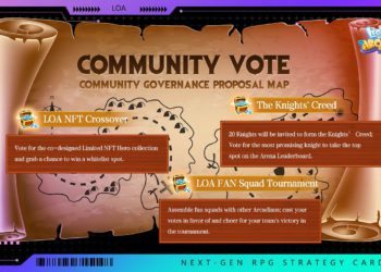 Legend of Arcadia (LOA) 啟動Sui鏈上首次內測，揭曉騎士團陣容