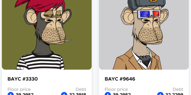 地板價危機》98 枚無聊猿 BAYC 面臨清算；NFT借款達1.39億鎂新高