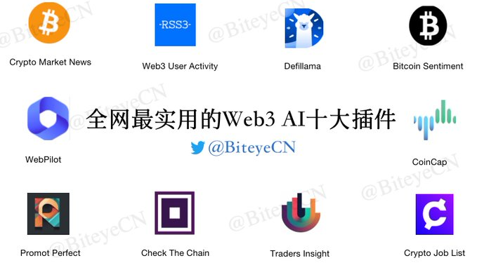 全網路最實用的 Web3 AI 的十個外掛