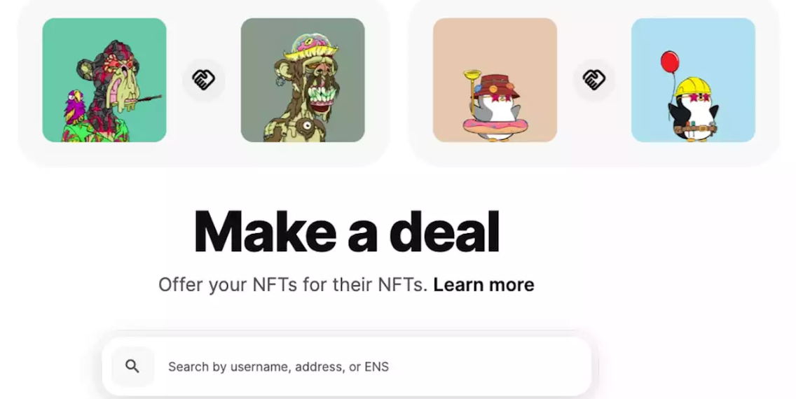 | 動區動趨-最具影響力的區塊鏈新聞媒體 速覽OpenSea新推Deals功能:主打NFT「以物易物」