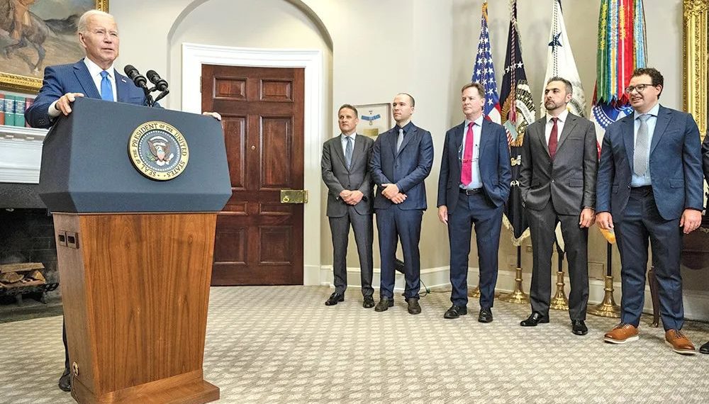 640 | 動區動趨-最具影響力的區塊鏈新聞媒體 拜登對AI國安危機演講全文:與科技「七武海」Google、OpenAI、微軟..達成承諾