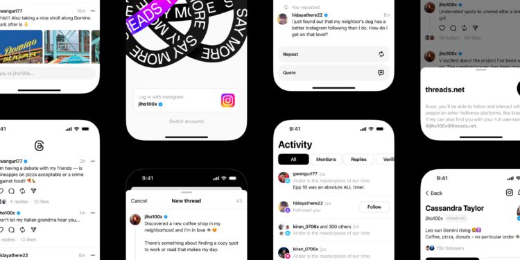 Threads_screenshots | 動區動趨-最具影響力的區塊鏈新聞媒體 Meta文字版IG 「Threads」爆試用潮!祖克柏自誇:兩小時超200萬註冊