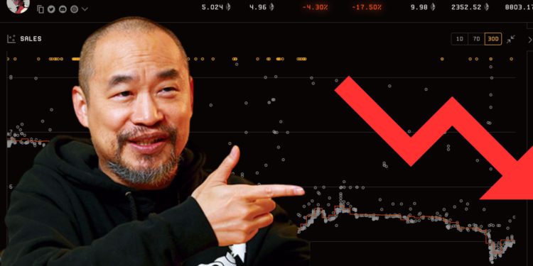 麻吉大哥巨鯨狂賣》 Azuki跌穿5ETH！整體NFT交易量大跌27%