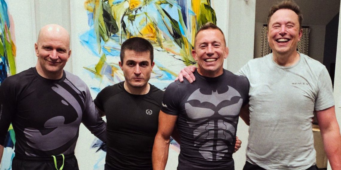 馬斯克鐵籠戰「巨巨教練」曝光！次中量級之神 GSP、傳奇柔術家 John Danaher..