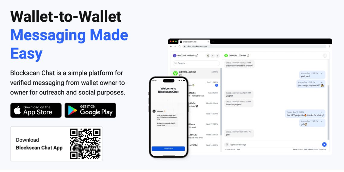 Etherscan launches instant chat app Blockscan Chat | 動區動趨-最具影響力的區塊鏈新聞媒體 實測》Etherscan即時聊天App「Blockscan Chat」,用以太坊錢包和V神對話