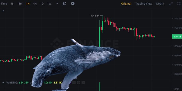 eth whale sale 12000 eth | 動區動趨-最具影響力的區塊鏈新聞媒體 空襲警報!巨鯨沈睡兩年將1.2萬枚ETH轉入幣安,以太坊力守1700美元