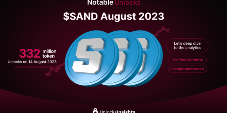 最後一次投資者解鎖》The Sandbox下週釋放3.3億枚SAND，佔總流通供應量16.2%