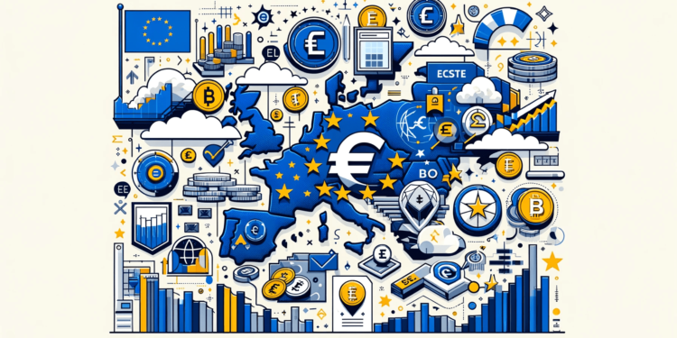DALLE 2023-11-20 133750 - An informative and modern illustration representing the concept of European financial regulation and integration The image should feature symbols or 1 | 動區動趨-最具影響力的區塊鏈新聞媒體 歐洲央行總裁籲「打造歐盟版SEC」:統一歐洲市場陣線、應對全球競爭