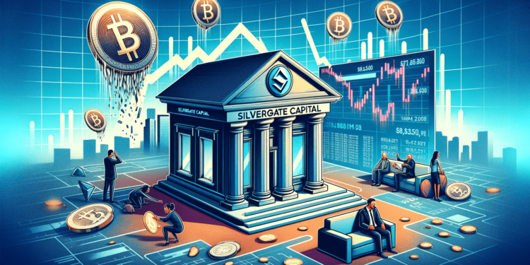 DALLE 2023-11-23 131402 - An engaging digital illustration for an article about Silvergate Capitals repayment of its deposit liabilities and the subsequent challenges it faces 1 | 動區動趨-最具影響力的區塊鏈新聞媒體 Silvergate兌現還錢承諾!暴雷9個月後宣布「已全額償還存款」