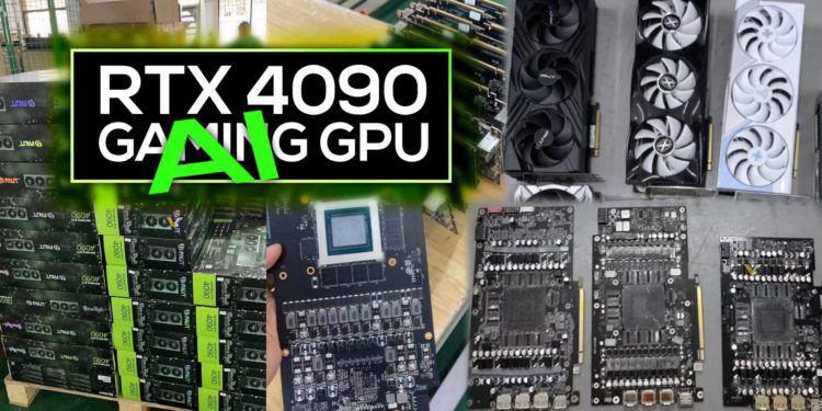 RTX4090-AI-GPU | 動區動趨-最具影響力的區塊鏈新聞媒體 中國土炮解決晶片禁令:數千張Nvidia RTX 4090拼裝成「AI顯示卡」