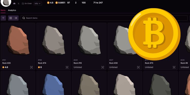 比特幣NFT狂潮》Bitcoin Rocks「石頭」拍出12.8萬鎂、Bitcoin Frogs地板價翻倍上竄