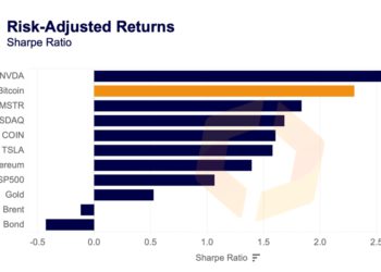 比特幣成為2023年「全球表現次佳的資產」！Nvidia 漲 241% 勝BTC