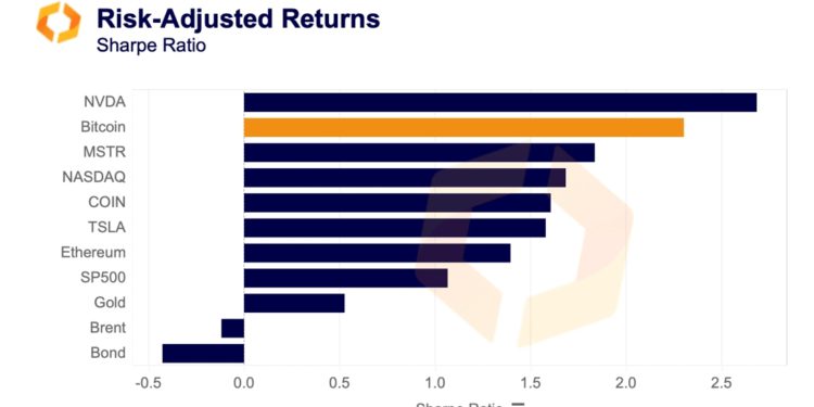 比特幣成為2023年「全球表現次佳的資產」！Nvidia 漲 241% 勝BTC