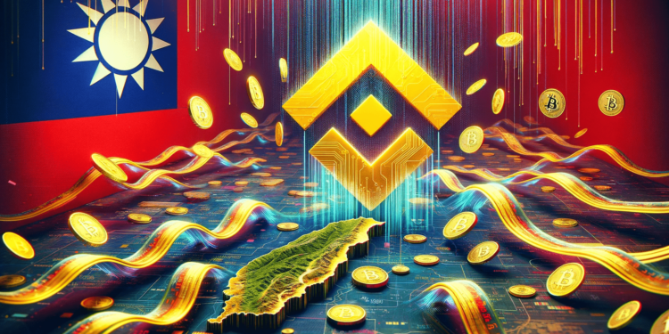 DALLE 2023-12-05 161127 - A conceptual image for an article about Chinas use of virtual currency through Binance to influence Taiwans presidential election The composition f 1 | 動區動趨-最具影響力的區塊鏈新聞媒體 更新》台灣警政署修正「幣安是總統賄選金流源頭」說法,澄清原話是全部交易所
