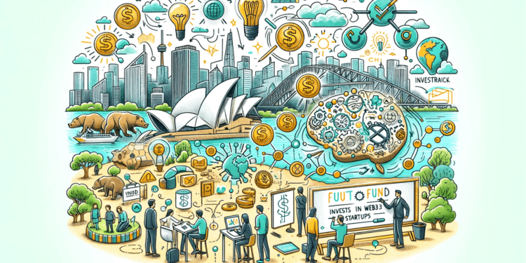 DALLE 2023-12-11 175538 - An engaging and creative hand-drawn style illustration for an article titled C1 Fund Invests in Australian Web3 Startups The image should depict el 1 | 動區動趨-最具影響力的區塊鏈新聞媒體 加密風投C1想收購Animoca Brands和Chainalysis!提出75%和63%估值折價