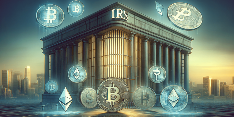 DALLE 2023-12-13 103528 - A conceptual digital art representing the crackdown on cryptocurrency-related crimes by the IRS The image should depict a large imposing building la 1 | 動區動趨-最具影響力的區塊鏈新聞媒體 美國稅局列2023十大案件:四起涉及加密貨幣逃稅與詐欺