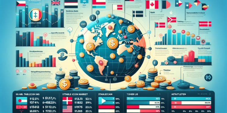 DALLE 2023-12-26 133259 - A visually engaging infographic for a financial news article showing the global stablecoin market with a value of 1307 billion The image should in 1 | 動區動趨-最具影響力的區塊鏈新聞媒體 全球穩定幣監管調查》資誠PwC:台灣尚未起步!25 國已立法施行(奧地利 巴哈馬 丹麥..)