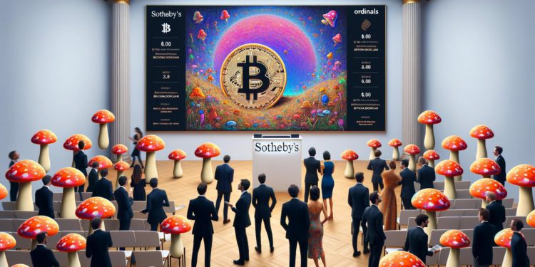 | 動區動趨-最具影響力的區塊鏈新聞媒體 比特幣NFT登上蘇富比拍賣!Ordinals項目BitcoinShrooms首秀藝術殿堂