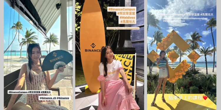 binance event | 動區動趨-最具影響力的區塊鏈新聞媒體 「丫頭」詹子晴自稱是幣安忠實用戶!現身馬爾地夫Binance學習營:曾信詐騙賠光百萬存款