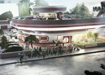 將接受狗狗幣 Doge 支付！特斯拉好萊塢超級充電站接近完工，附設露天電影院、餐廳