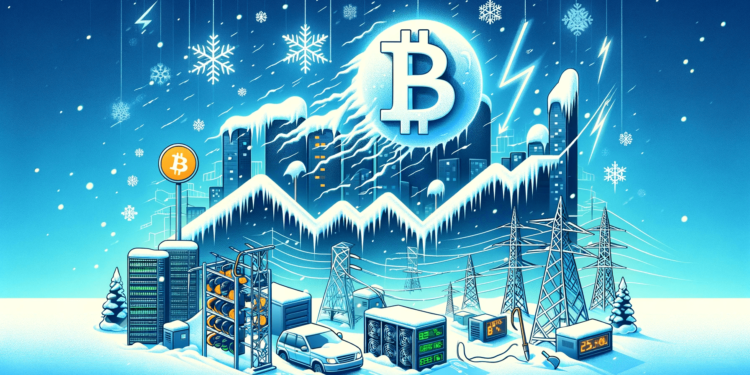 比特幣算力大跌25%！美國德州礦池因「寒流限電」規模關機
