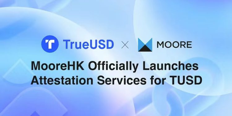 穩定幣TUSD回升0.99美元：TureUSD目前儲備101%、合作審計公司MooreHK