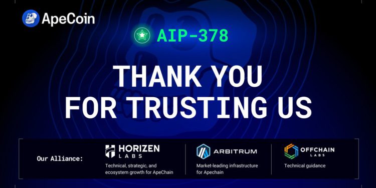 ApeChain選中Horizen Labs提案！採用Arbitrum技術開發、主攻遊戲開發應用
