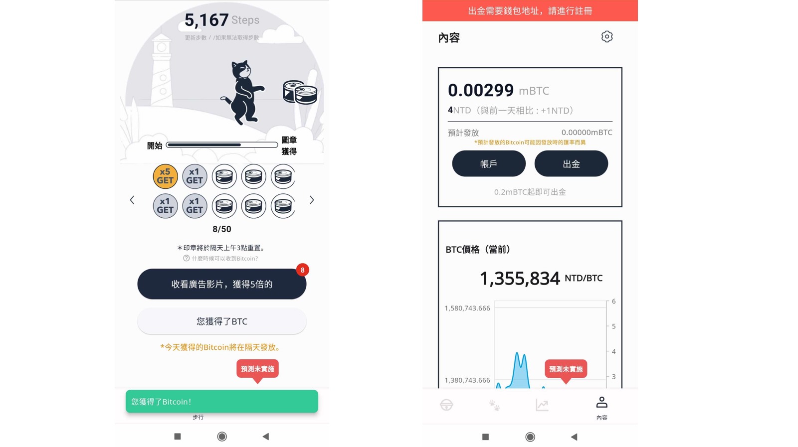 動區實測》BitWalk 走路就「送比特幣」，7天能賺多少BTC？ | 動區動趨-最具影響力的區塊鏈新聞媒體