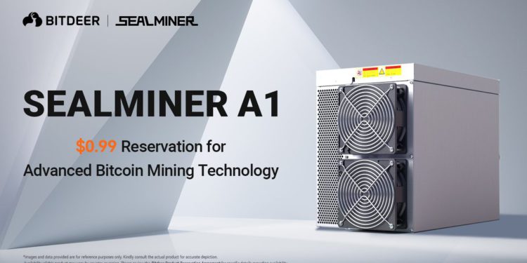 比特小鹿比特幣新礦機「SEALMINER A1」開放預訂！只需0.99美元、訂單突破80萬台