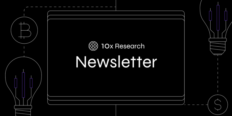 landscape_10xResearch_banner_Newsletter__1_ | 動區動趨-最具影響力的區塊鏈新聞媒體 研究:比特幣將回調至 63,000 美元,山寨幣、迷因幣已到短期高點
