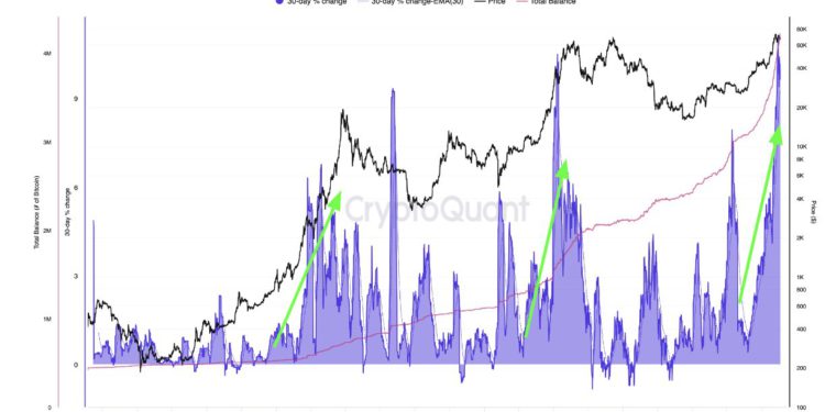 CryptoQuant：比特幣減半「影響變弱」！投資者增長成BTC上漲主驅動力
