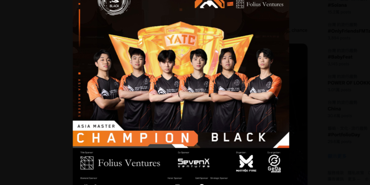 matrix fire asia masters | 動區動趨-最具影響力的區塊鏈新聞媒體 MATR1X FIRE 2024 亞洲大師賽圓滿結束,黑白電競奪冠捧起YATC獎杯