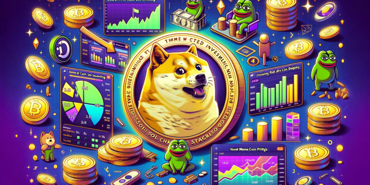 DALLE 2024-05-16 181644 - Create a 2_1 aspect ratio featured image for articles titled_ Data-Driven Meme Coin Investing_ Leveraging Social and Financial Analysis for Better Od 1 1 | 動區動趨-最具影響力的區塊鏈新聞媒體 迷因幣分析》如何用社交與財務數據判斷發展階段?數字掌握入場時機