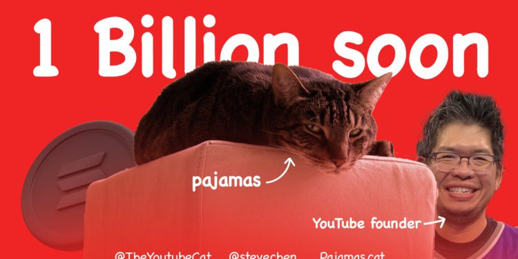 YouTube創辦人陳士駿力挺迷因幣$PAJAMAS，紀念YT首支貓咪影片