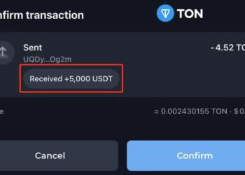 TON釣魚詐騙！錢包顯示「入帳5,000U」全是假，數天狂捲2.2萬TON