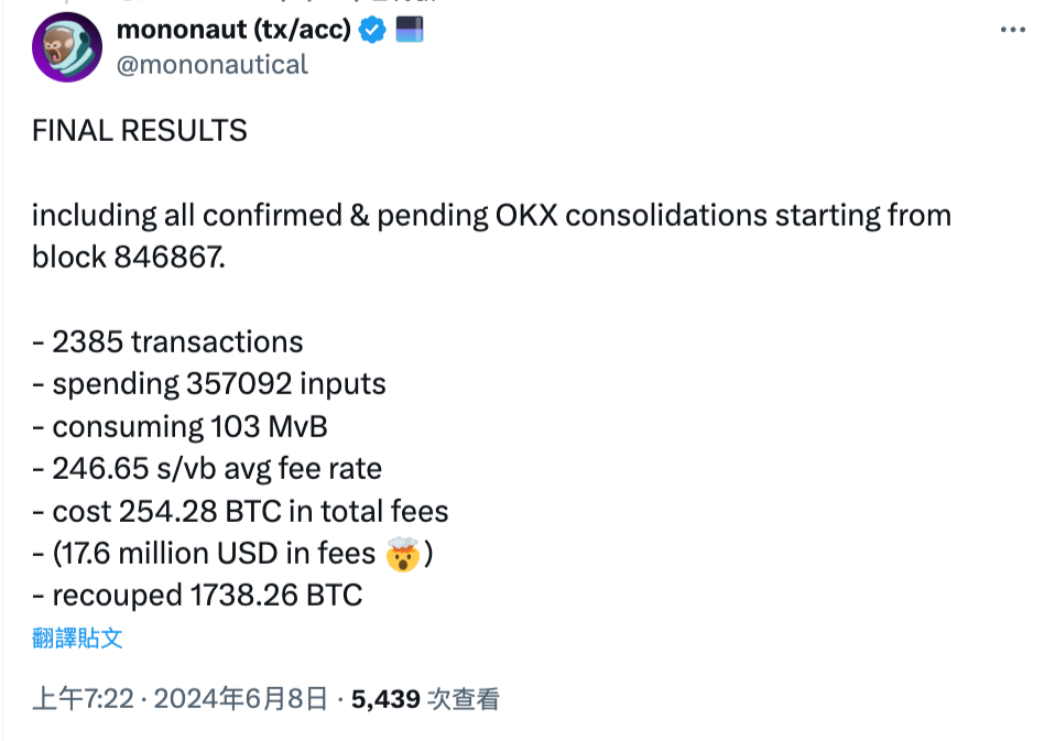 18-X-上的-mononaut-tx-acc-cost-254-28-BTC-in-total- | 動區動趨-最具影響力的區塊鏈新聞媒體