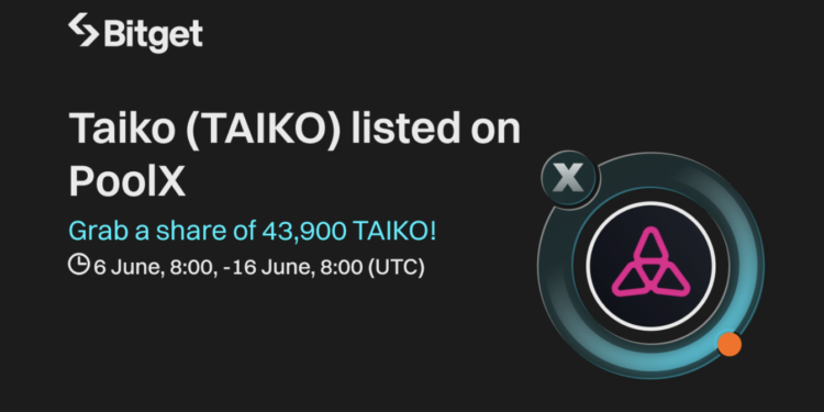 交易所》Bitget PoolX 質押平台上架 Taiko($TAIKO)